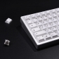 MAC Minimalist White 104+44 PBT Dye-subbed Keycaps Set for Cherry MX Mechanical Gaming Keyboard